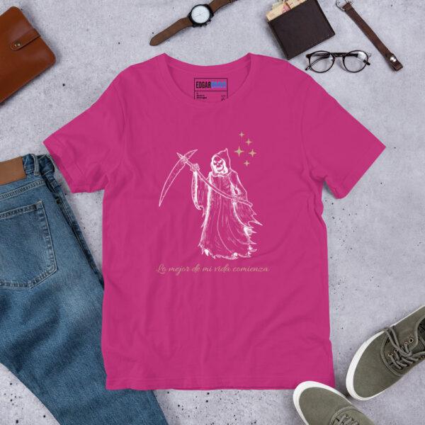 Camiseta de manga corta unisex - Colección Arcanos del Tarot (XIII La Muerte) - Image 6