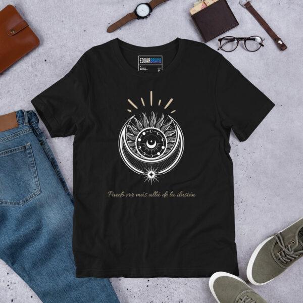 Camiseta de manga corta unisex - Colección Arcanos del Tarot (XVIII La Luna) - Image 4