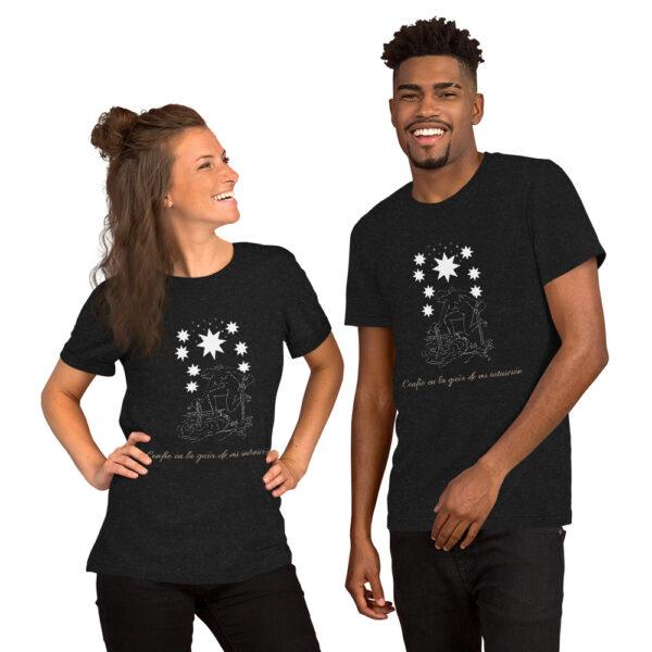 Camiseta de manga corta unisex - Colección Arcanos del Tarot (XVII La Estrella) - Image 3