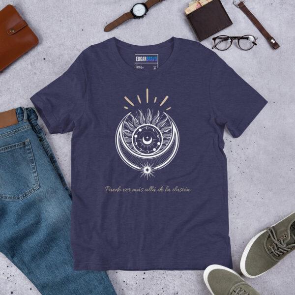 Camiseta de manga corta unisex - Colección Arcanos del Tarot (XVIII La Luna) - Image 5